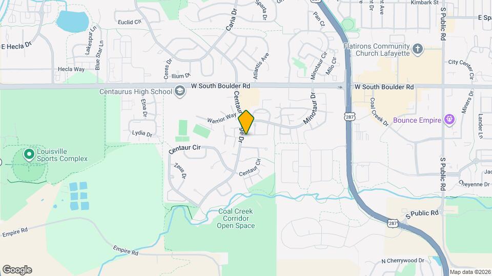 1150 Bacchus Dr Map and Location Details