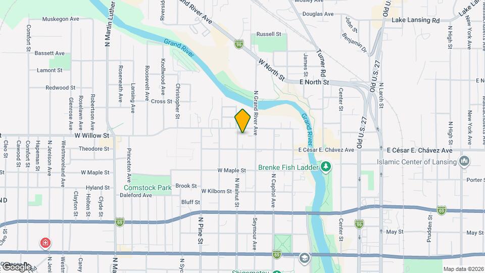 1220 N Walnut St Map and Location Details