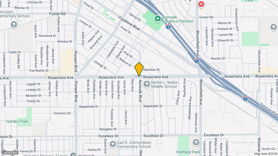 14307 Norwalk Blvd Map and Location Details