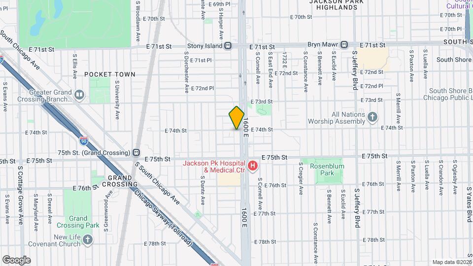 7400 S Stony Island Ave Map and Location Details