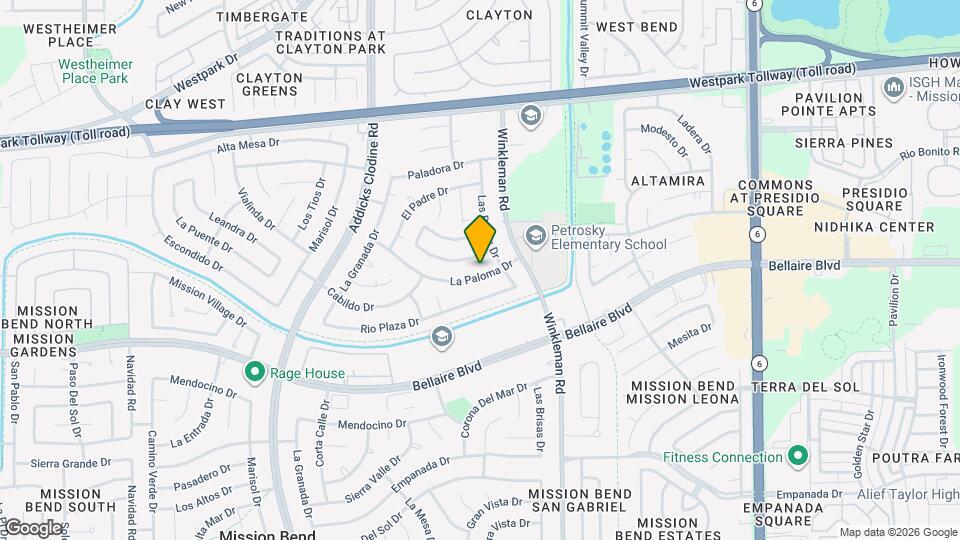 15218 La Paloma Dr Map and Location Details