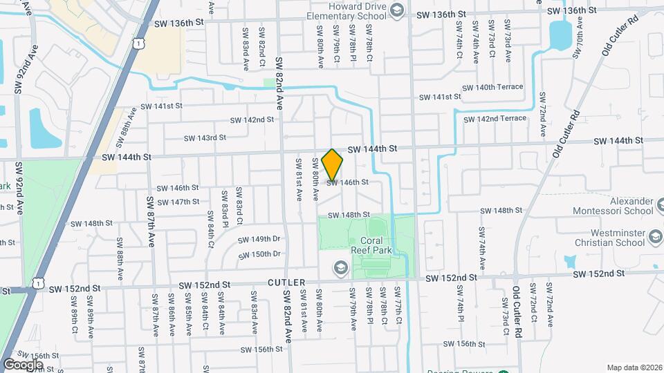 7970 SW 146th St Map and Location Details
