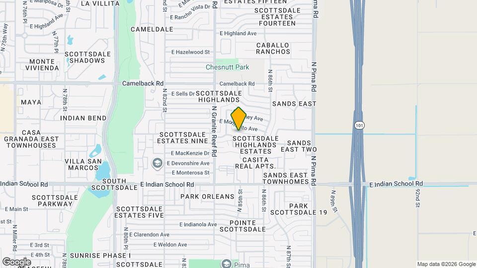 8508 E Heatherbrae Ave, Unit SI ID1540134P Map and Location Details