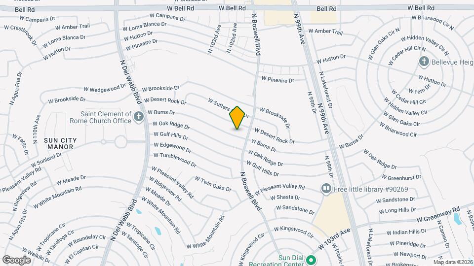 10214 W Burns Dr Map and Location Details