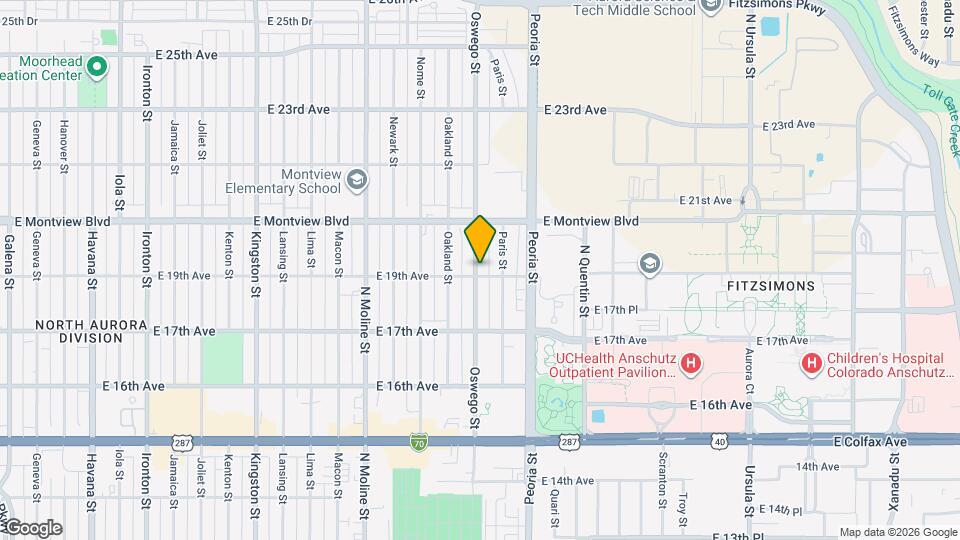 1910 Oswego St Map and Location Details
