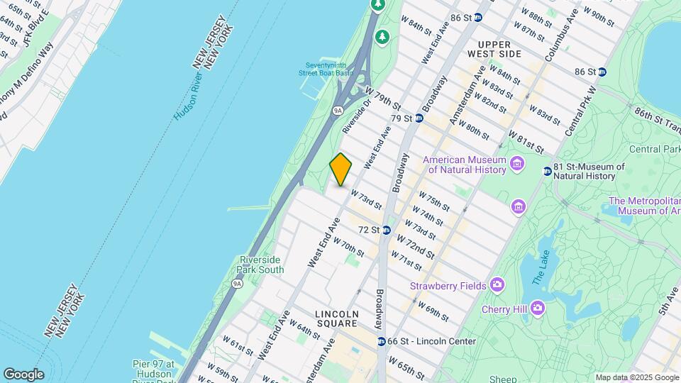 306 W 73rd St Map and Location Details