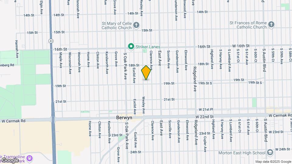 6643-6645 19th St Map and Location Details