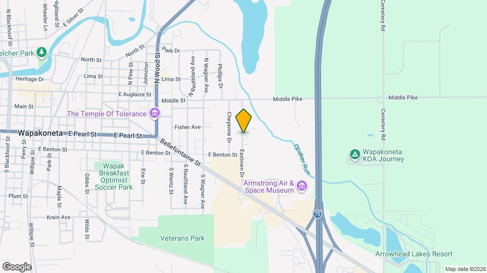 Wapakoneta Village Apartments Map and Location Details