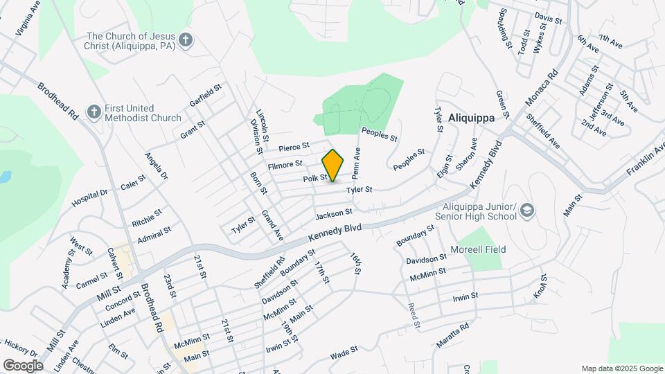 1616 Tyler St Map and Location Details