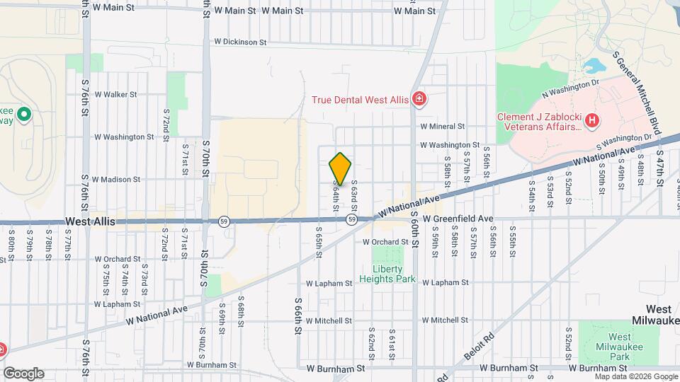 1312 S 64th St, Unit Lower Map and Location Details