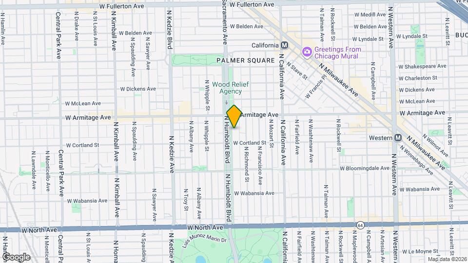 1927 N Humboldt Blvd Map and Location Details