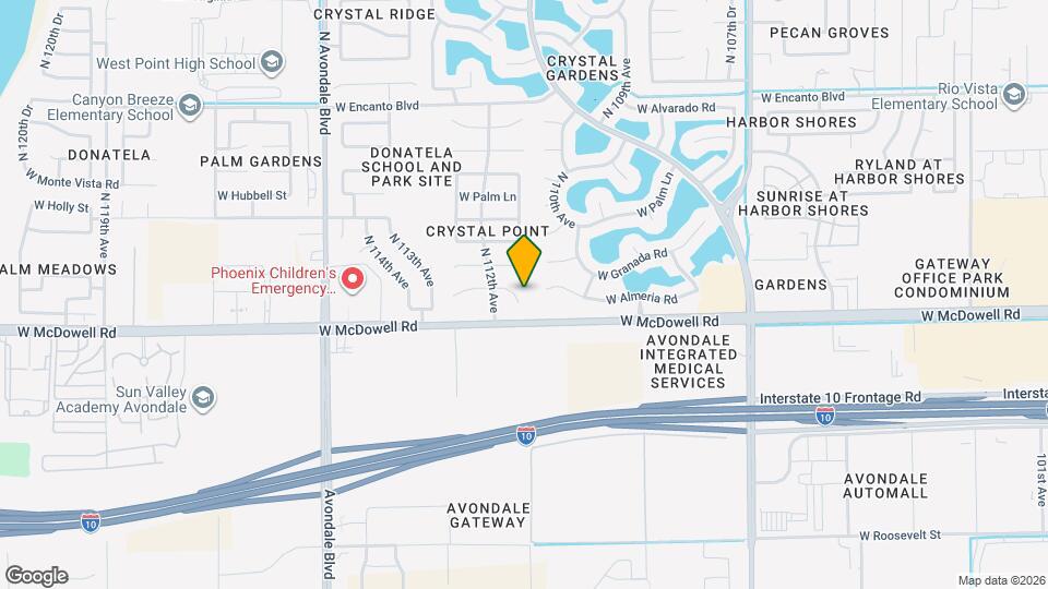 11170 W Almeria Rd Map and Location Details