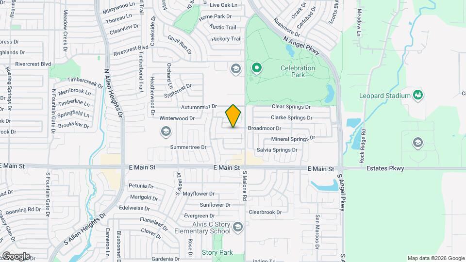 1526 Broadmoor Dr Map and Location Details