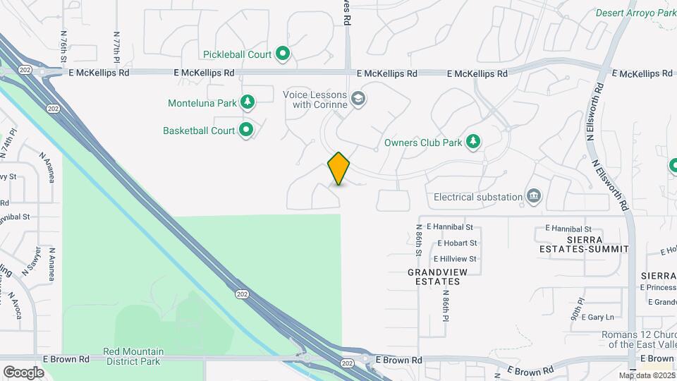 8348 E Indigo St Map and Location Details