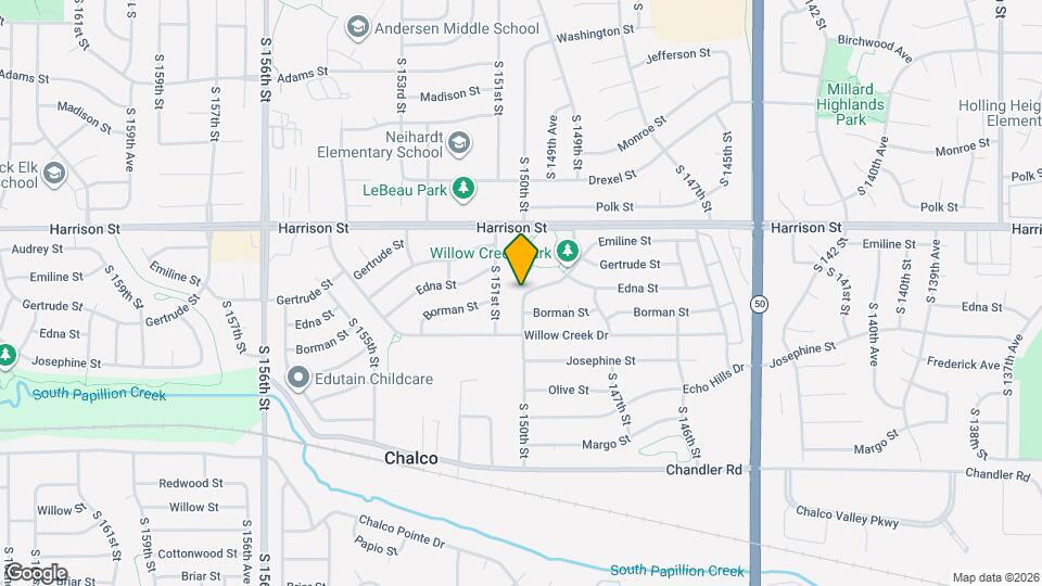 7202 S 150th St Map and Location Details