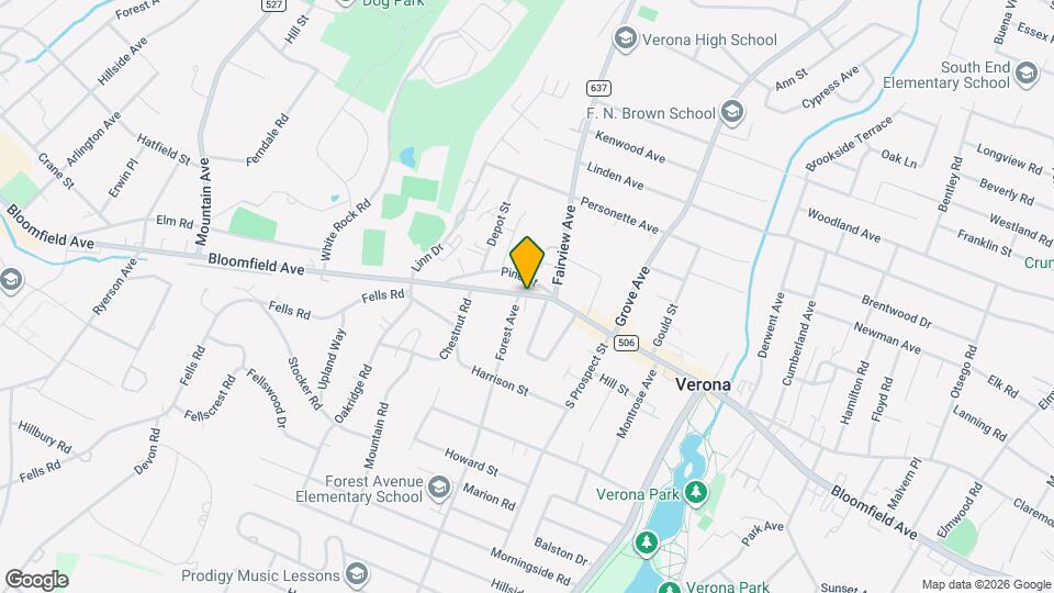 741 Bloomfield Ave Map and Location Details