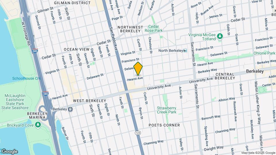1161 Hearst Ave Map and Location Details