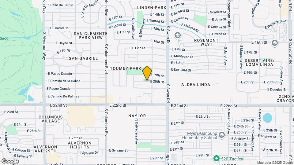4542 E 20th St Map and Location Details