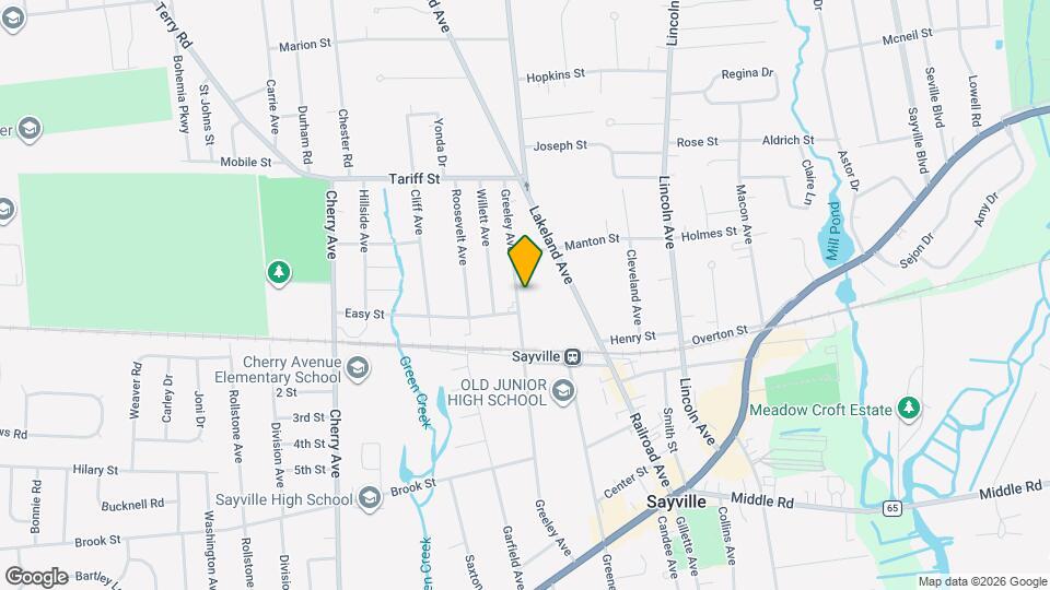 217 Greeley Ave Map and Location Details