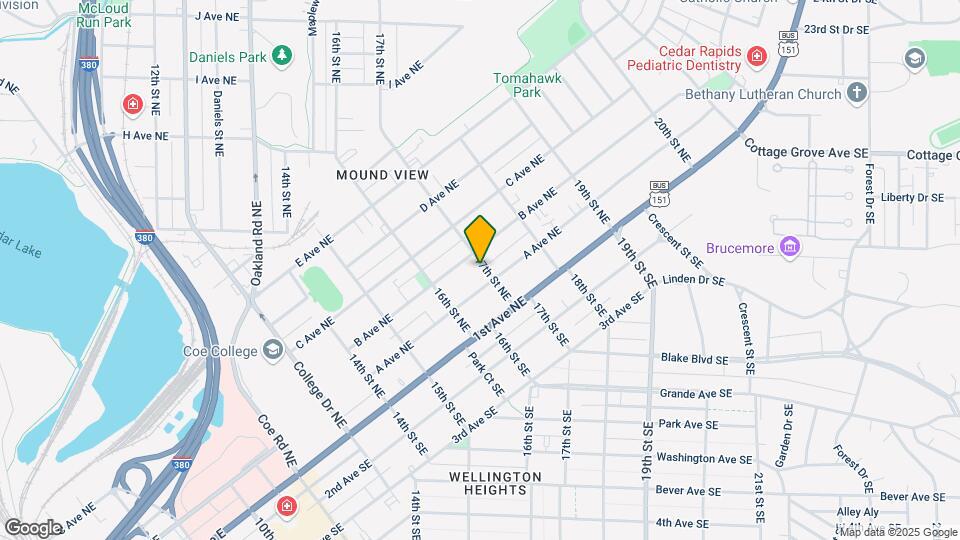 215 17th St NE Map and Location Details