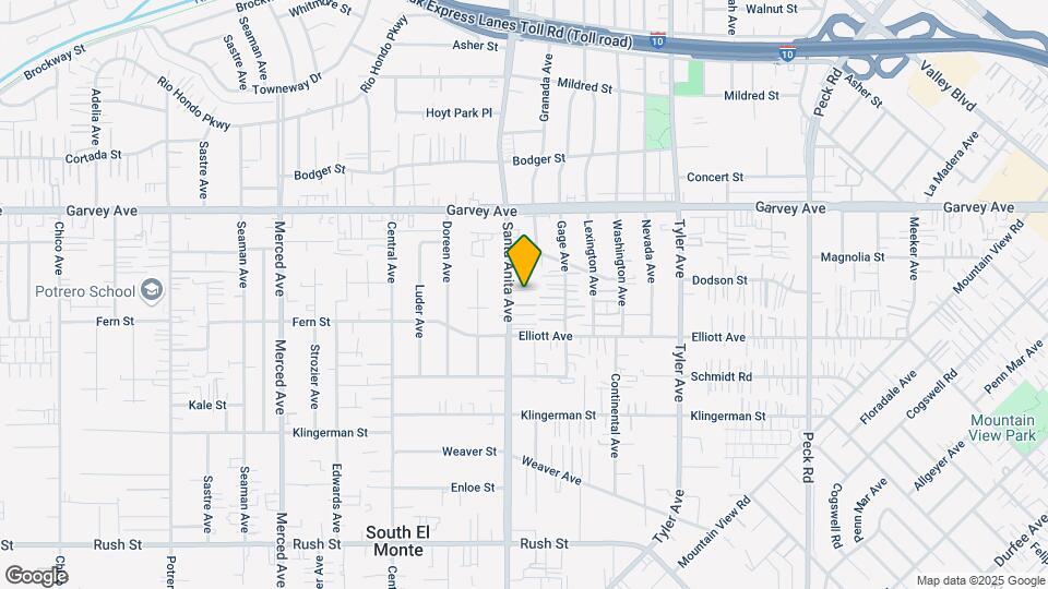 2644 Santa Anita Ave Map and Location Details