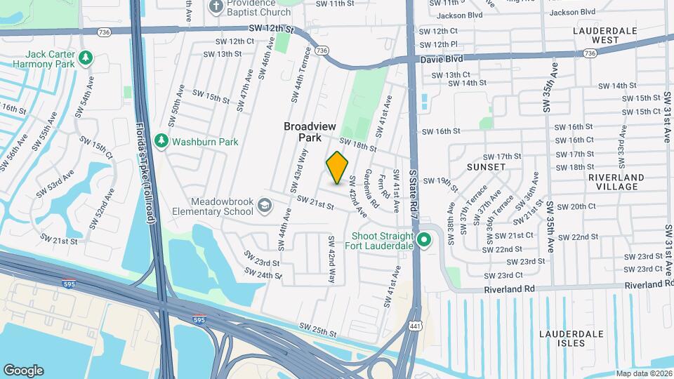 4245 SW 20th St Map and Location Details