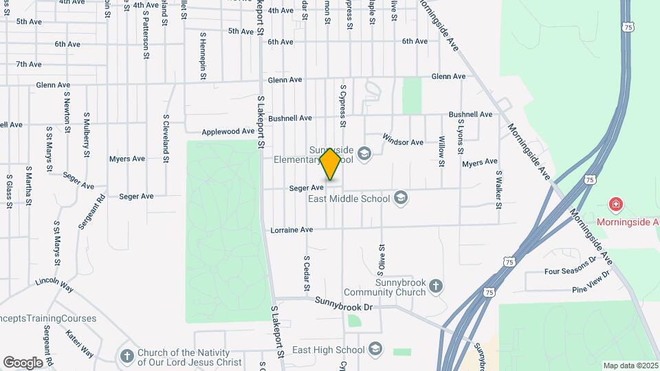 2744 S Lemon St Map and Location Details