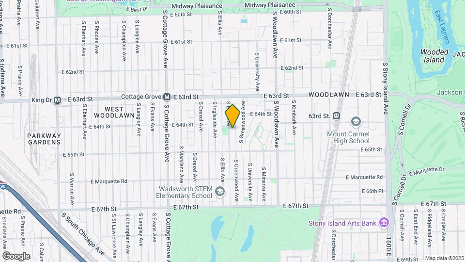 6411 S Ellis Ave Mapa y Detalles de la Ubicación