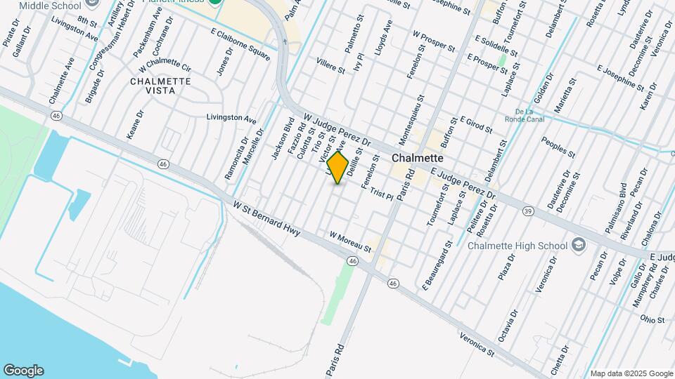 2300 Delille St Map and Location Details