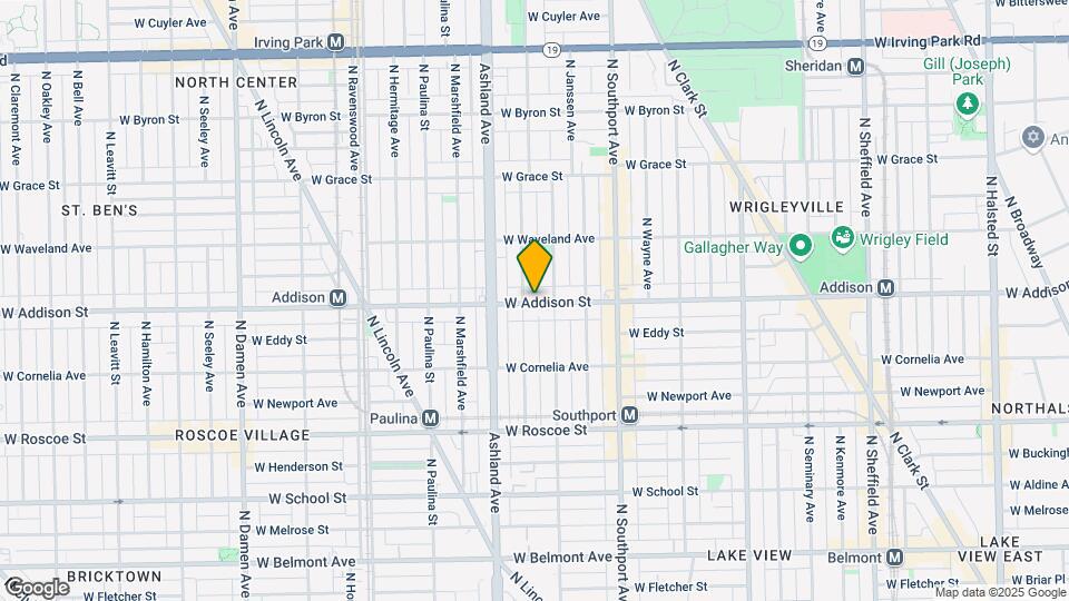 1516 W Addison St Map and Location Details