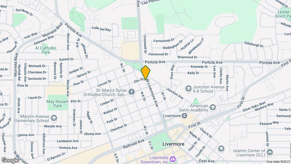 645 N Livermore Ave Mapa y Detalles de la Ubicación