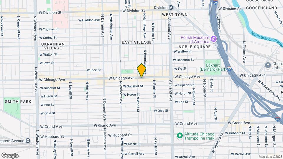 1749 W Chicago Ave Map and Location Details