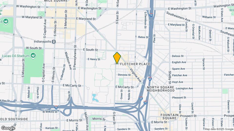 529 S East St Map and Location Details