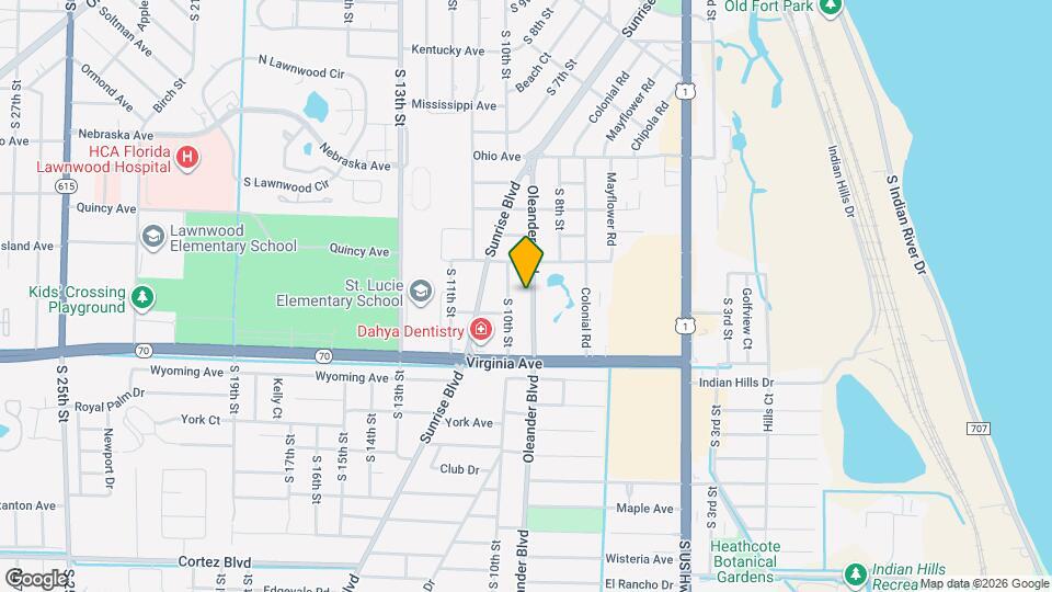 2009 Oleander Blvd, Unit A Map and Location Details