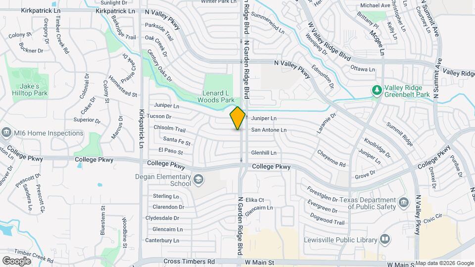 1608 San Antone Ln Mapa y Detalles de la Ubicación