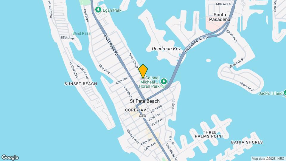 7740 Boca Ciega Dr Map and Location Details