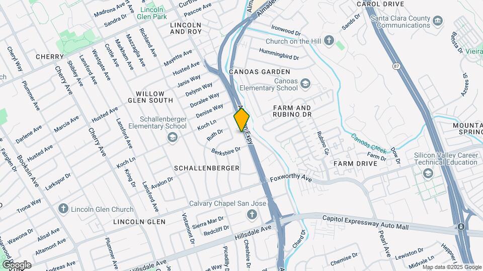 2741 Almaden Rd Map and Location Details