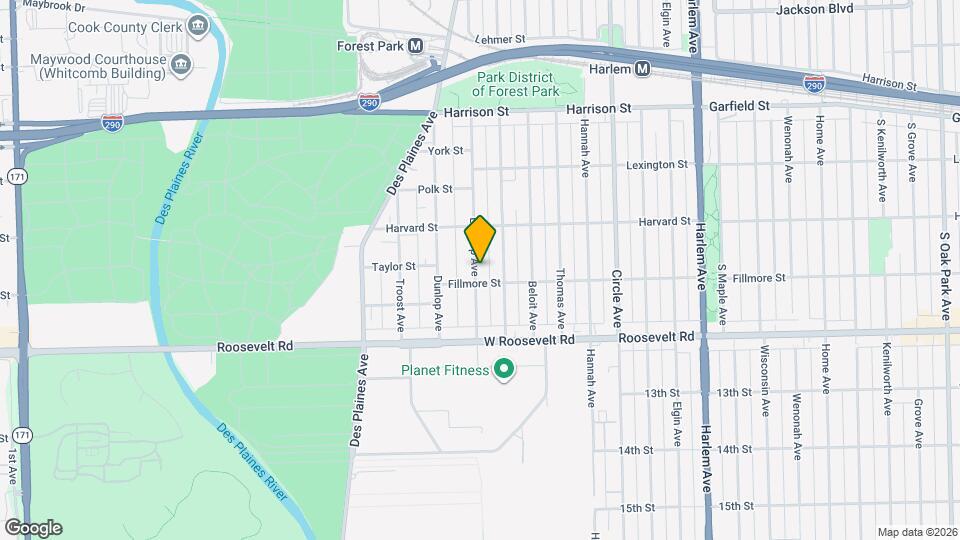 1034 Lathrop Ave Map and Location Details