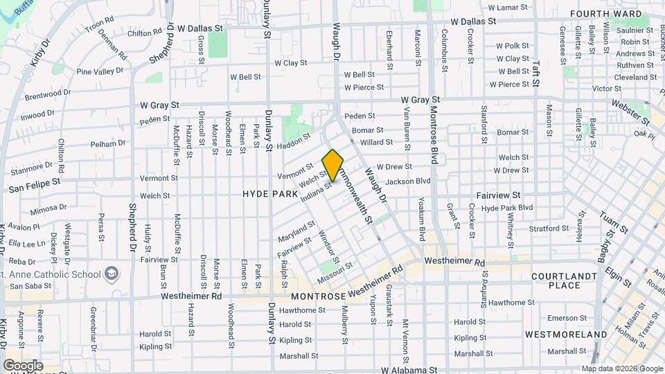 1517 Indiana St Map and Location Details