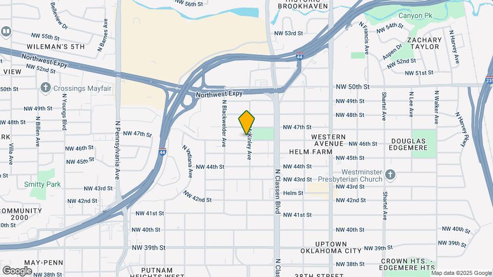 4701 N McKinley Ave Map and Location Details