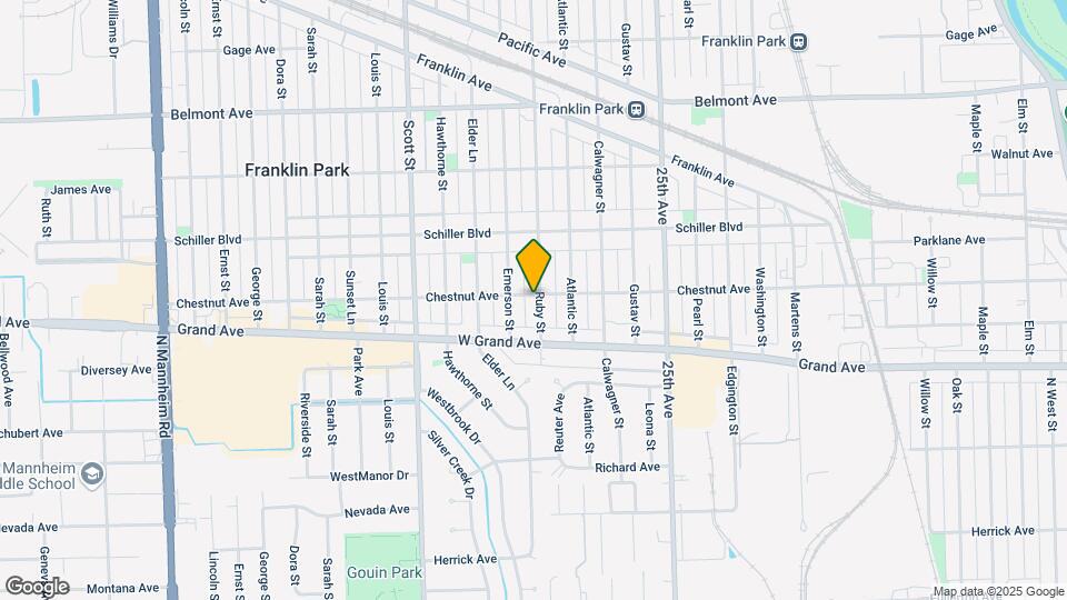 9803 Chestnut Ave Map and Location Details