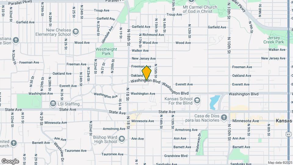 1601 Washington Blvd Map and Location Details