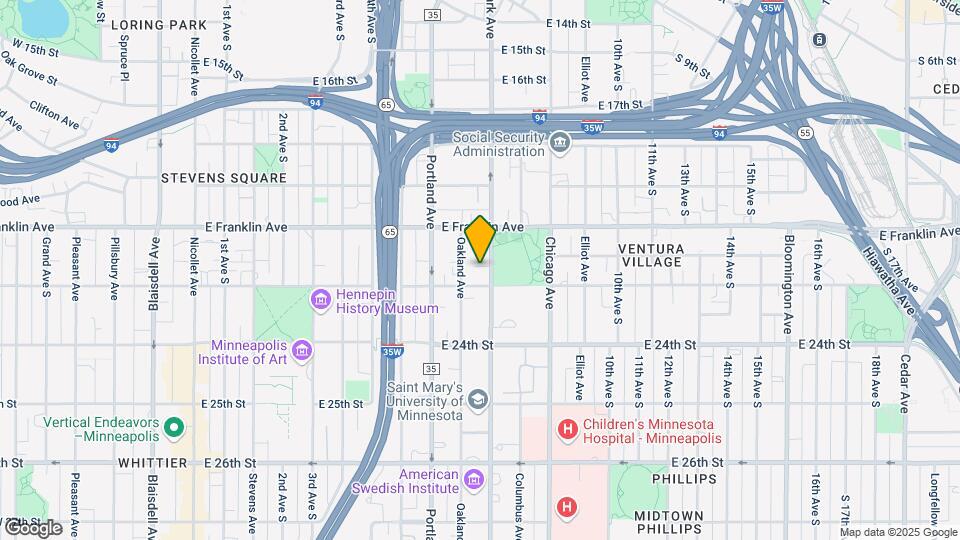2110 S Park Ave Map and Location Details