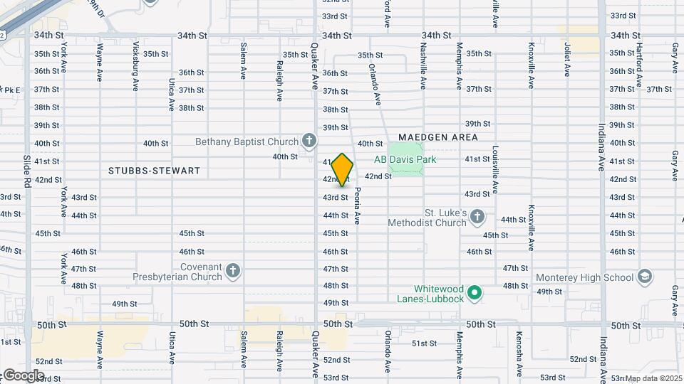 4308 43rd St Map and Location Details