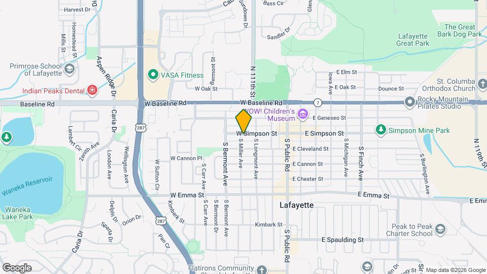 310 W Simpson St Map and Location Details