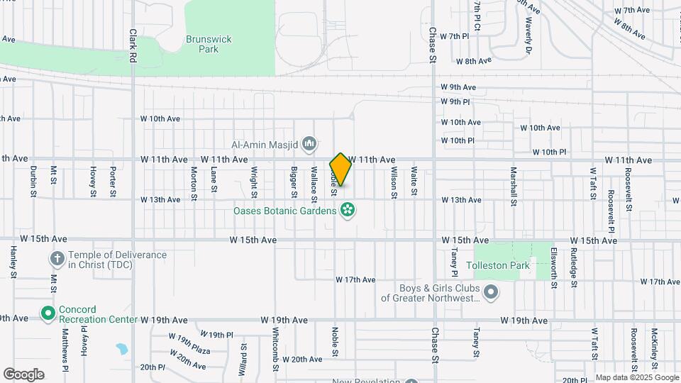 1165 Noble St Map and Location Details