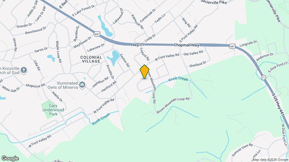 208 Mount David Dr Map and Location Details