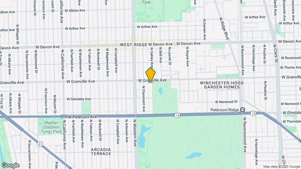 6146-6148 N Oakley Ave Map and Location Details
