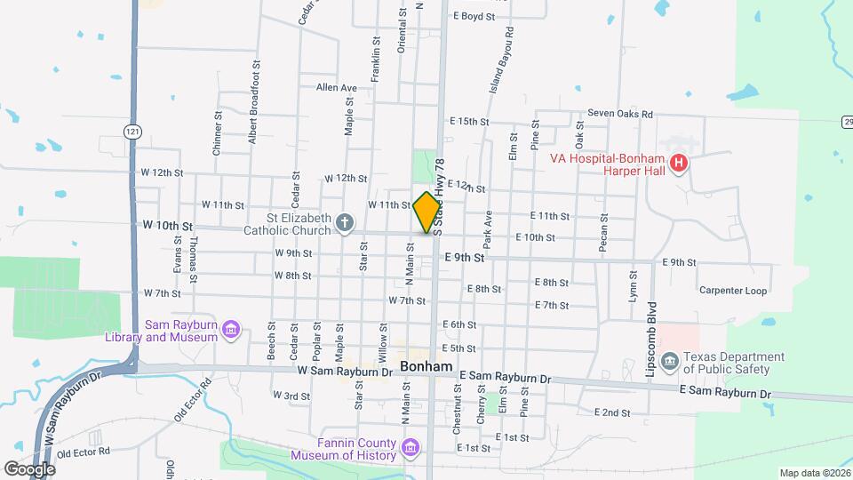 915 N Center St Map and Location Details