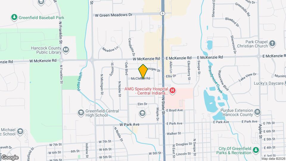 111 McClellan Rd Map and Location Details